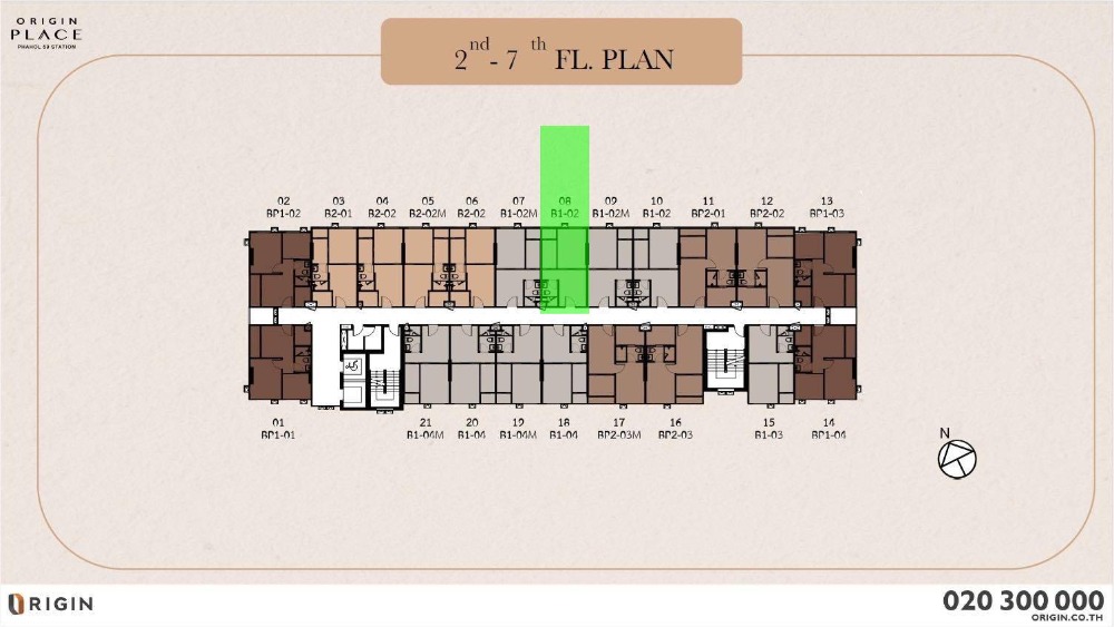 ขายดาวน์ 212,500 บาท ซื้อก่อน 5 ม.ค. 68 Origin Place Phahol 59 Station (โครงการ SOLD OUT)