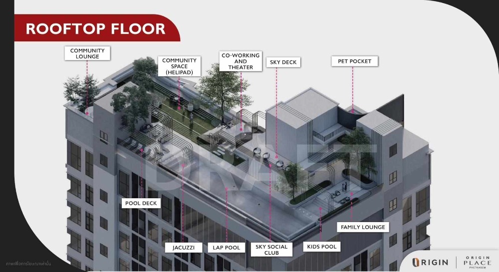 ถูกกว่านี้ไม่มีอีกแล้ว !!! ขายดาวน์ 234,600 บาท (25 มิ.ย..67) Origin Place Phetkasem Condo Premium คอนโด 2 ชั้นสุดหรู