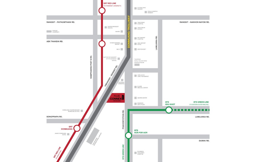 ขายดาวน์ถูกกว่าหน้าโครงการ ตึก C  Nue Connex Condo ดอนเมือง กลุ่มคอนโด Low Rise ติดถนนใหญ่ ใกล้สนามบินดอนเมืองและรถไฟฟ้า 2 สาย