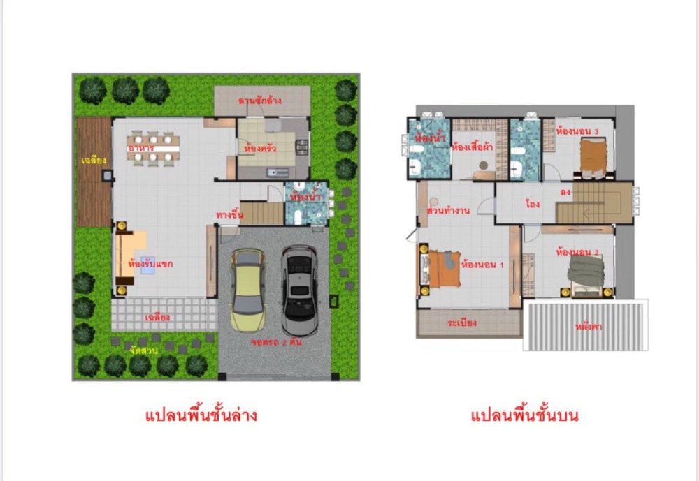 ขายบ้านเดี่ยว 2 ชั้น ปทุมธานีคลอง 11 เนื้อที่ 52 ตร.ว. 3 ห้องนอน 3 ห้องน้ำ จอดรถ 2 คัน โครงการบ้านรัชธานี 12