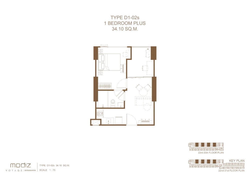 ขายดาวน์คอนโด Modiz Voyage Srinakarin 281,800 บาท ถูกกว่าโครงการ (ราคาก่อน 25 เม.ย. 67) คอนโด High Rise ติดถนนศรีนครินทร์ ใกล้ MRT ศรีกรีฑา 300 เมตร และทางด่วน