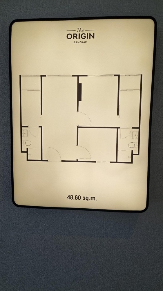 ขายดาวน์ ดิ ออริจิ้น บางแค ห้อง Combined (The Origin Bangkae) ชั้น 7 ตึก C (48.4 ตร.ม.) ห้องเลี้ยงสัตว์ได้